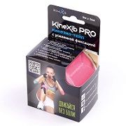 Бинт кинезио-тейп kinexib pro усил. фикс. бежевый 5смx5м