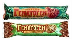 Гематоген русский с кедровым орехом 40,0 плит